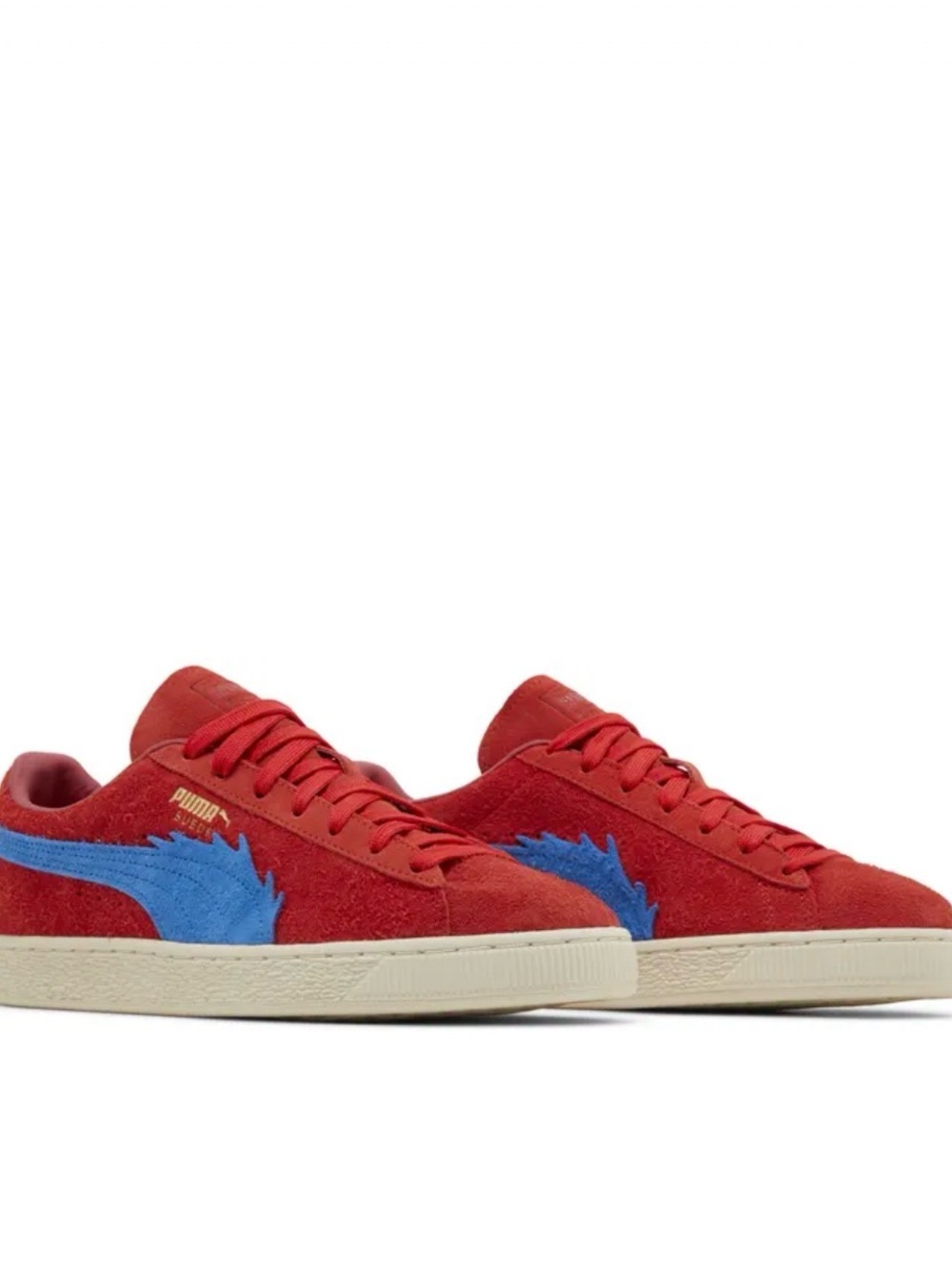 Puma Red Suede One Piece Sneakers